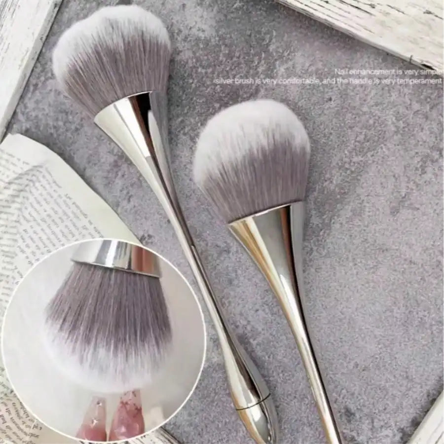 One-Stroke Foundation Brush - Flat Head Makeup Brush for Flawless Base and Seamless Concealer Application, Lightweight and Flexible