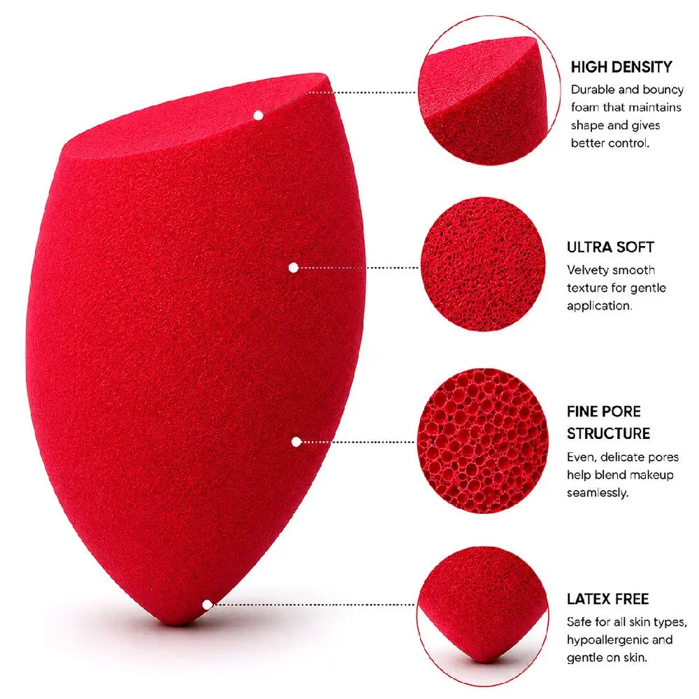 7-Piece Latex-Free Makeup Sponge Set for Foundation and Concealer Application