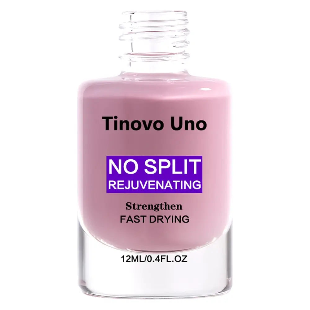 Tinovo Uno NO SPLIT Rejuvenating Nail Hardener 12ml - Advanced Nail Strengthener and Repair Solution with Enriched Keratin for Fragile, Thin, and Brittle Nails, Quick-Drying Formula, No UV/LED Curing Required