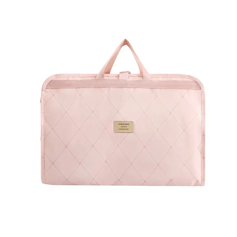 Large Capacity Foldable Travel Storage Bag with Multiple Compartments for Clothing and Accessories, Portable Dustproof Polyester Toiletry Organizer