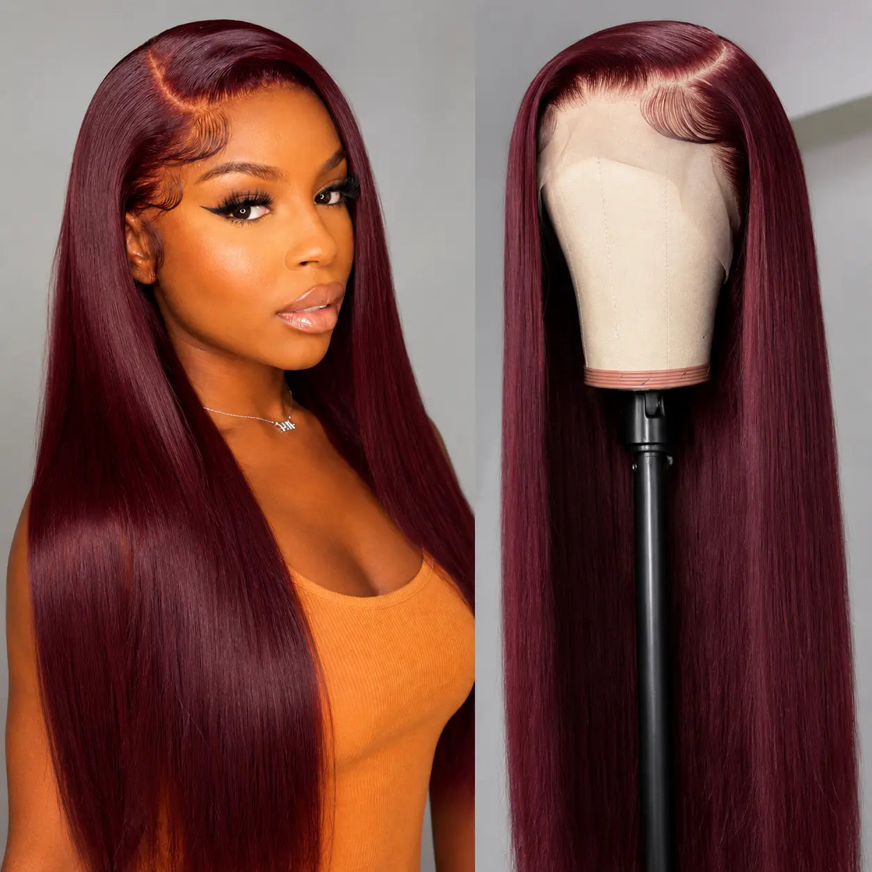 100% Human Hair Deep Wave and Body Wave Lace Front Wigs for Black Women - 180% Density, 13X4 HD Transparent Lace Frontal, 22 Inch