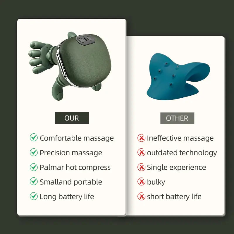 Electric Bionic Hand Neck Massager - Acupoint Muscle Relaxation Device for Youth, Perfect for Post-Exercise Recovery and Gifting