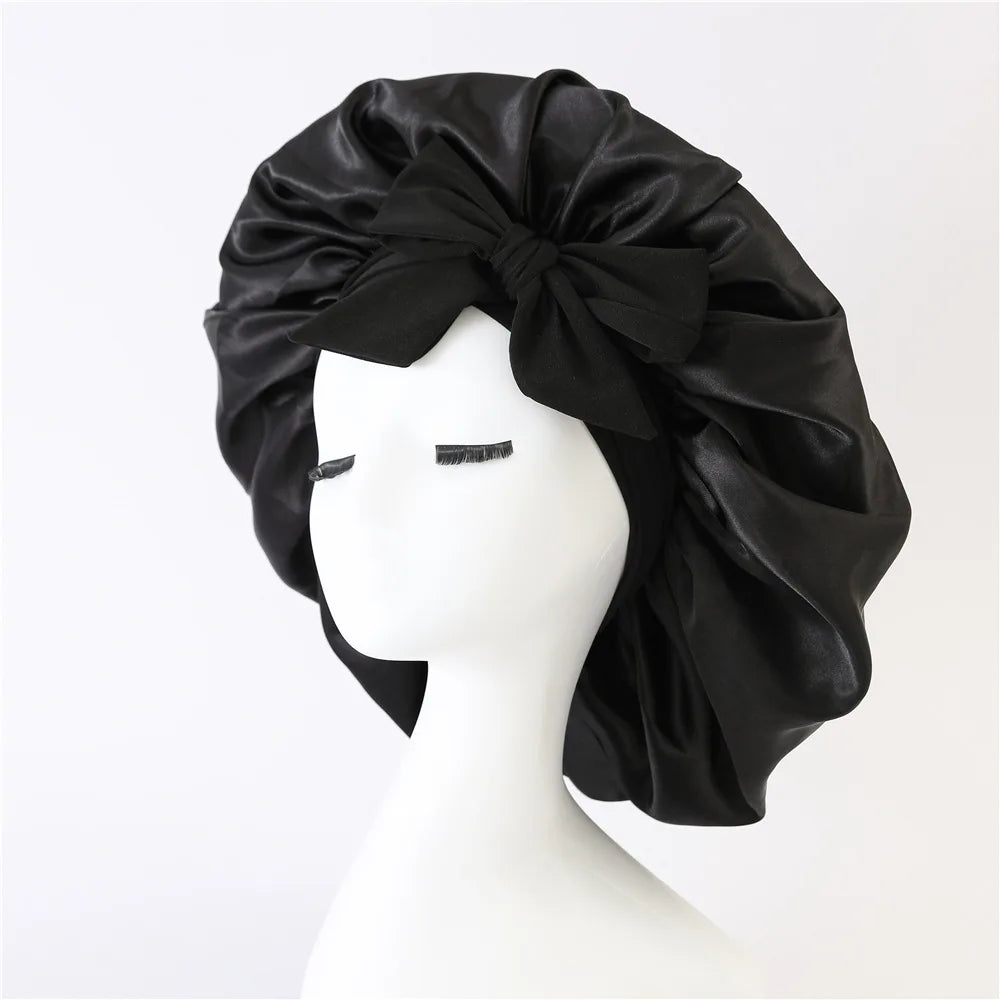 SereniCap Nox One — Satin Sleep Bonnet, Unisex, Wide Elastic Band