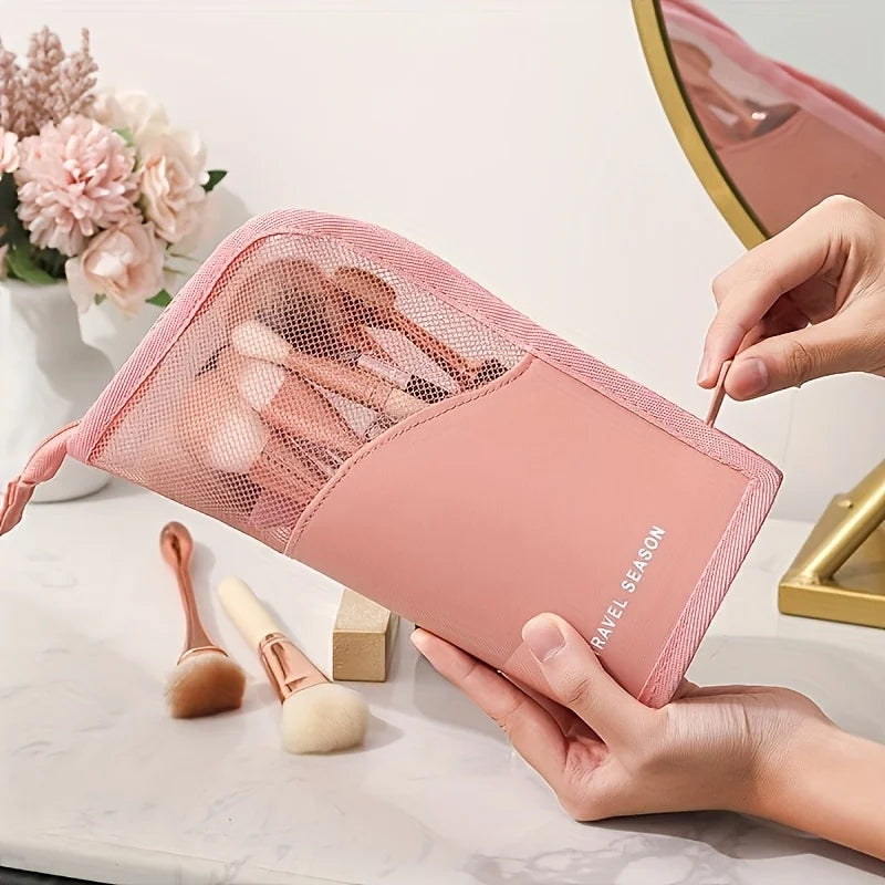 Vertical Makeup Pencil Case — Oxford Fabric, Portable Organizer