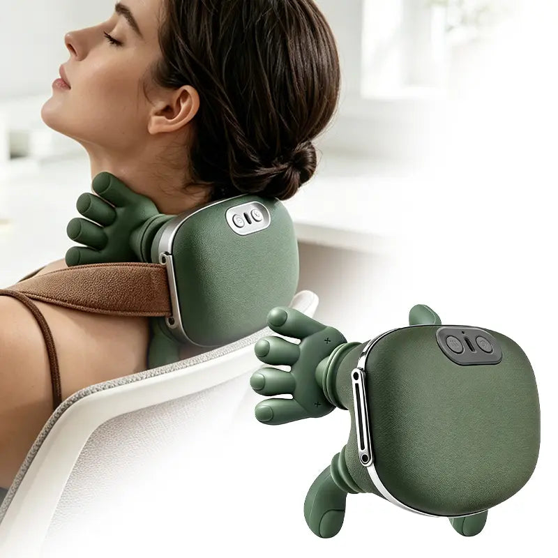Electric Bionic Hand Neck Massager - Acupoint Muscle Relaxation Device for Youth, Perfect for Post-Exercise Recovery and Gifting