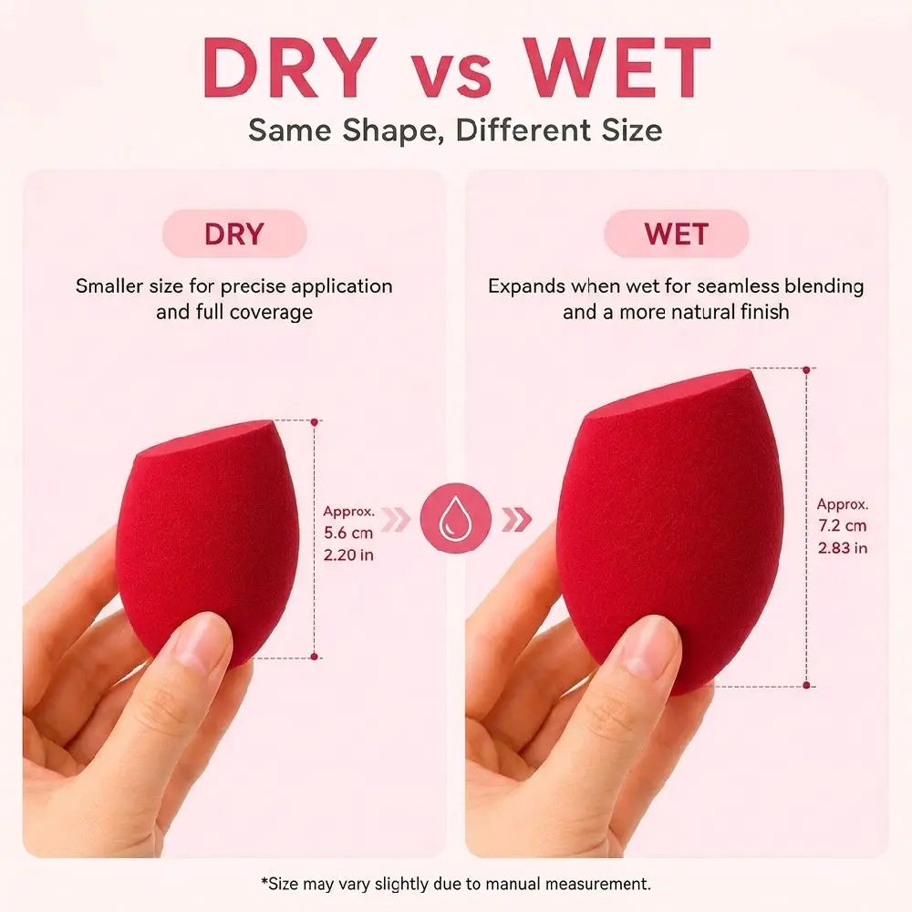 7-Piece Latex-Free Makeup Sponge Set for Foundation and Concealer Application