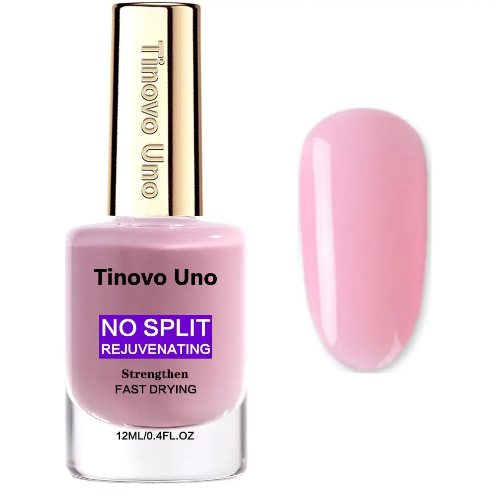 Tinovo Uno NO SPLIT Rejuvenating Nail Hardener 12ml - Advanced Nail Strengthener and Repair Solution with Enriched Keratin for Fragile, Thin, and Brittle Nails, Quick-Drying Formula, No UV/LED Curing Required