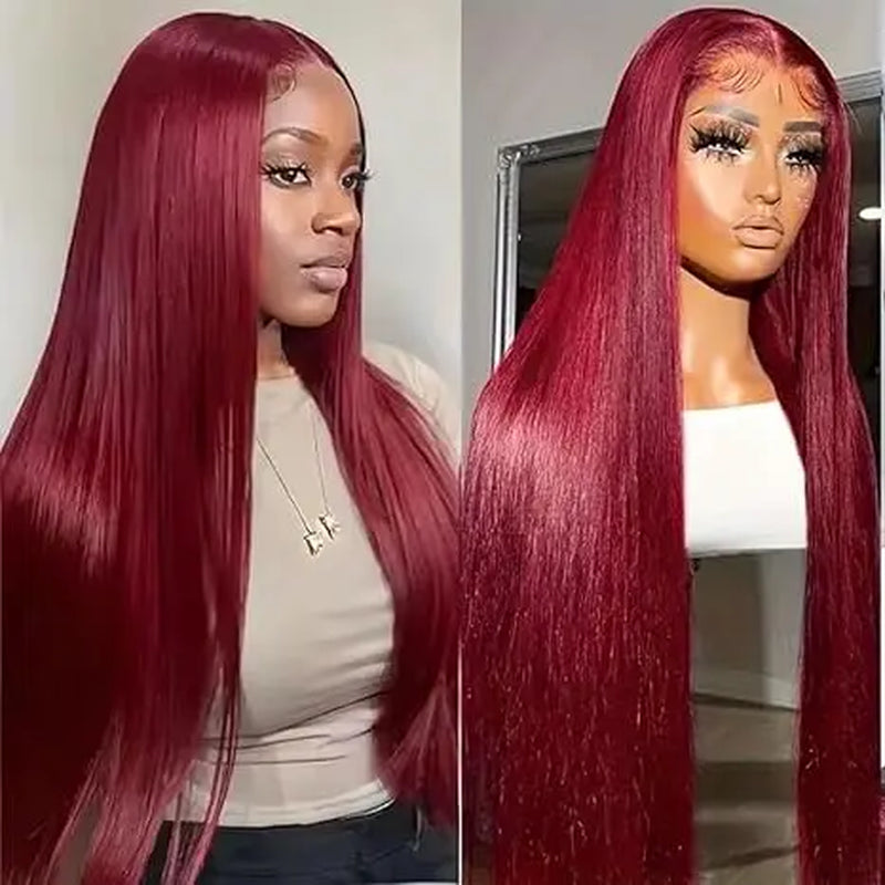 100% Human Hair Deep Wave and Body Wave Lace Front Wigs for Black Women - 180% Density, 13X4 HD Transparent Lace Frontal, 22 Inch